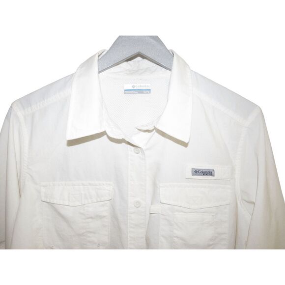 Women's Columbia PFG Long Sleeve Button Up Shirt Sz XL - Picture 2 of 5